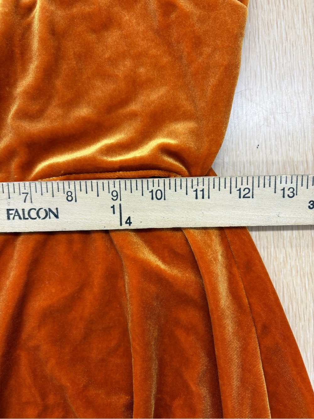 Urban Outfitters orange velvet mini dress - Picture 6 of 7